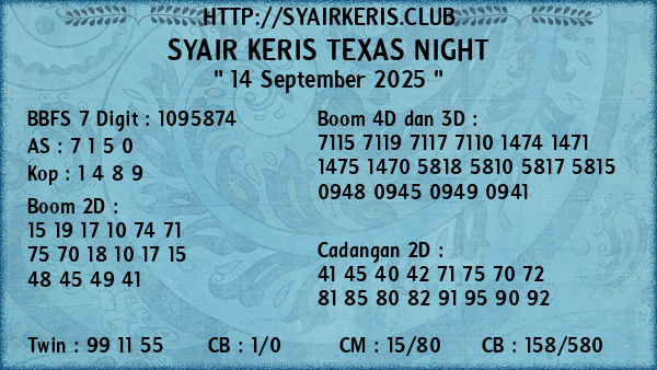 Prediksi Texas Night