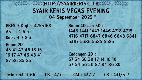 Prediksi Vegas Evening