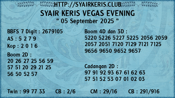 Prediksi Vegas Evening