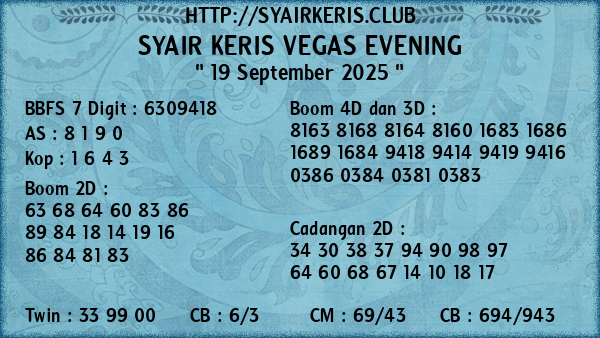 Prediksi Vegas Evening