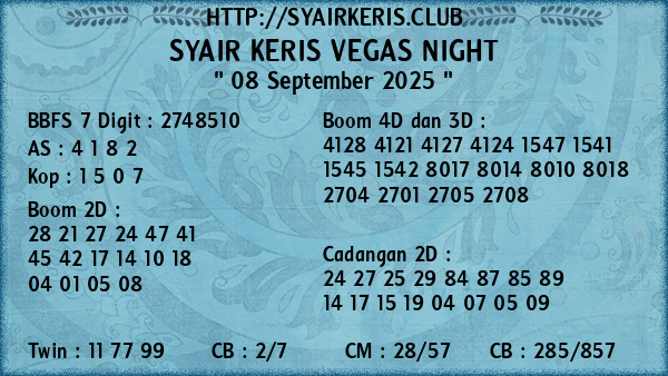 Prediksi Vegas Night