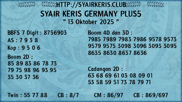 Prediksi Germany Plus5