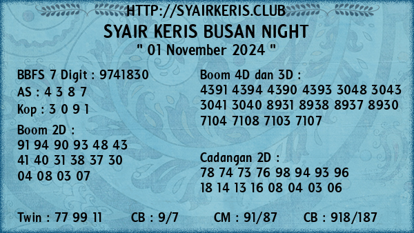 Prediksi Busan Night