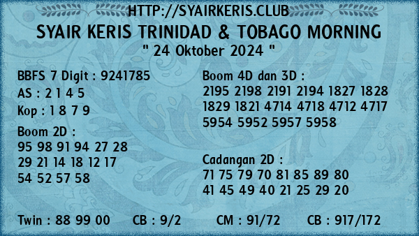 Prediksi Trinidad & Tobago Morning