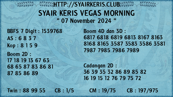 Prediksi Vegas Morning