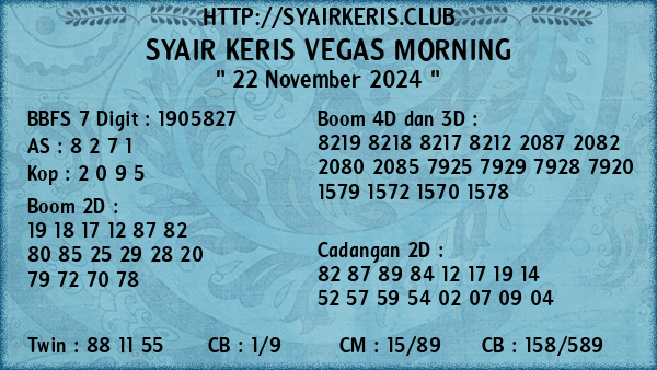 Prediksi Vegas Morning