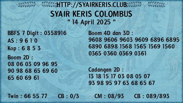 Prediksi Colombus