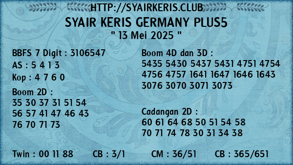 Prediksi Germany Plus5